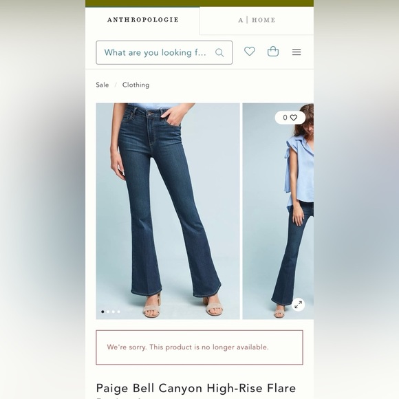Anthropologie Paige Bell Canyon High Rise Flare Jeans Size 32 - Picture 3 of 12